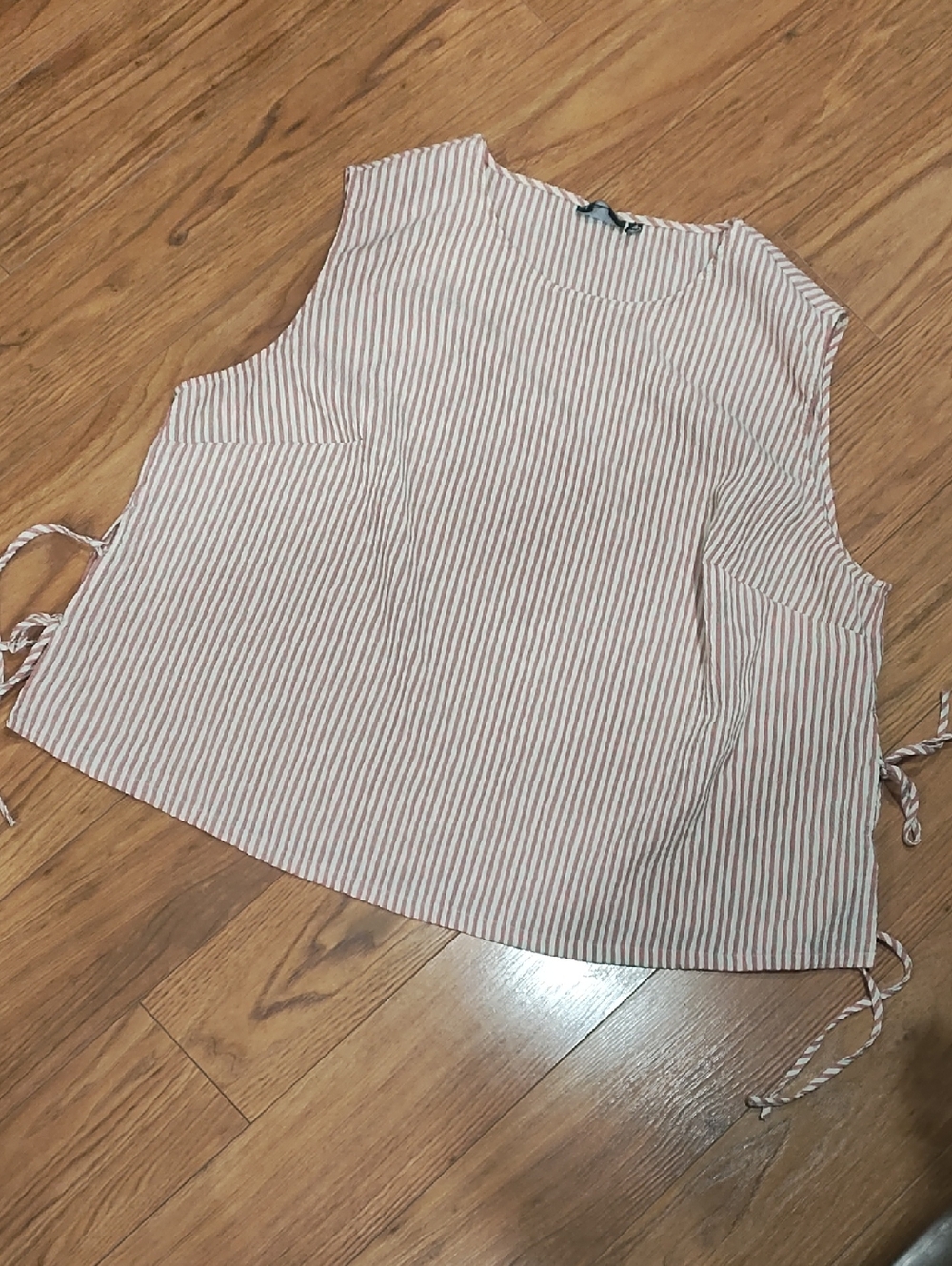 ASOS Curve Striped Sleeveless Side-Tie Tank